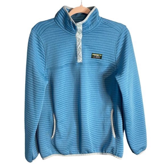 L.L. Bean Tops Ll Bean Womens Quilted Airlight Knit Pullover
